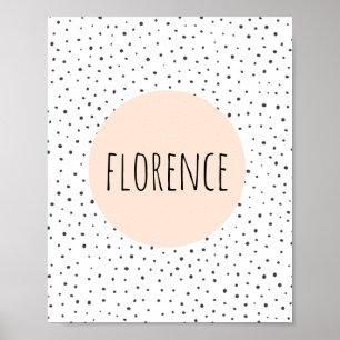 Impression de nom personnalisée - Nurserie - Art m