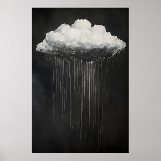 Impression de nuage de pluie sombre et triste la n