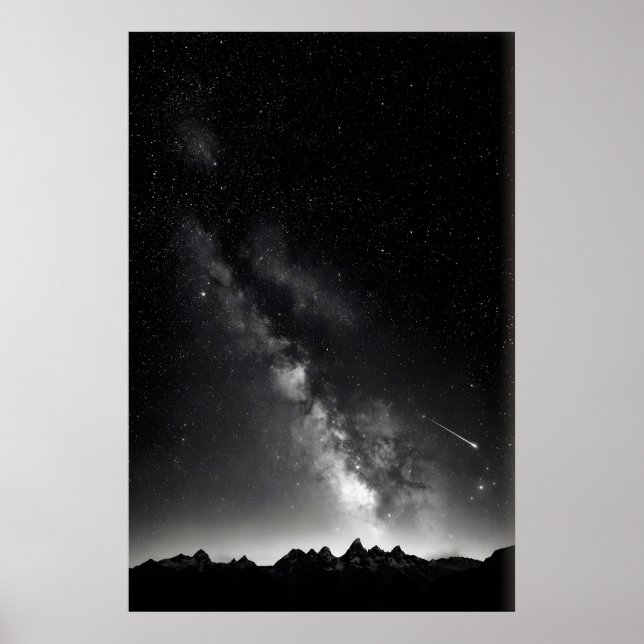 Impression de nuit étoilée Voie lactée au-dessus d (Devant)