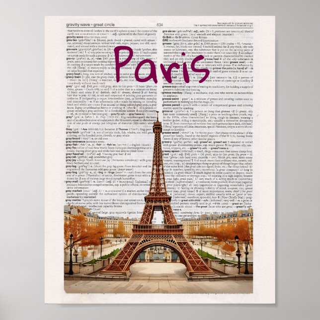 Impression de page du dictionnaire Paris (Devant)