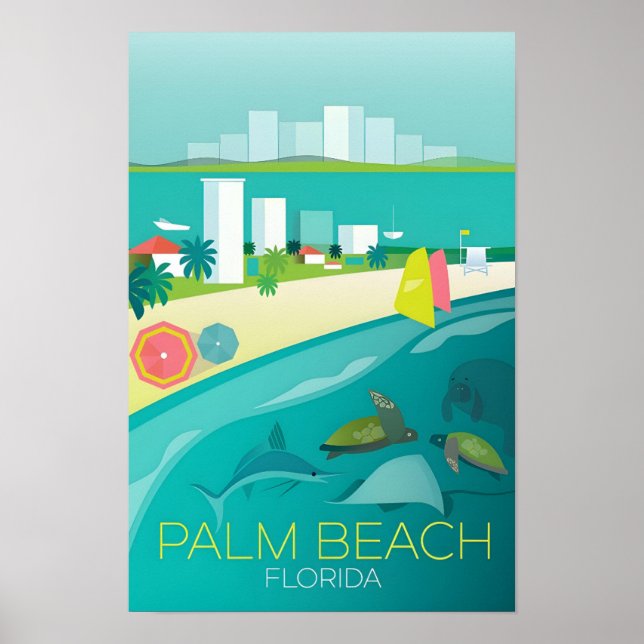 Impression de Palm Beach, Floride (Devant)