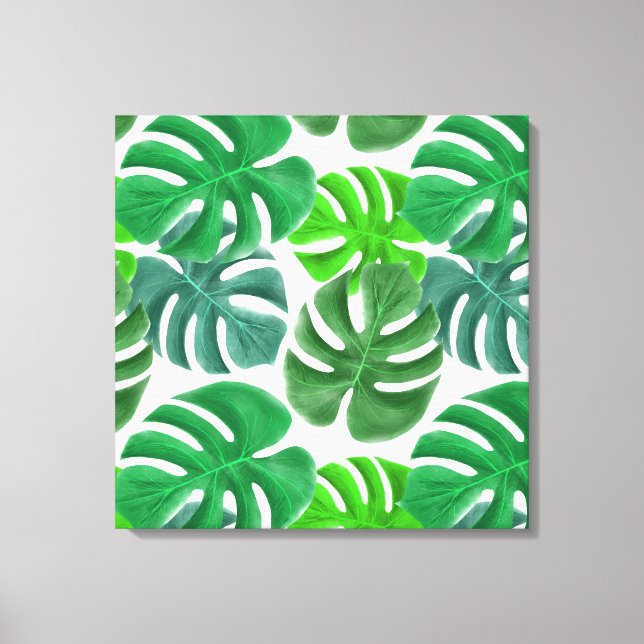Impression de Palme Art-Tropical en toile (Recto)