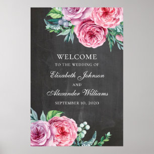 Impression de pancarte de bienvenue sur tableau no