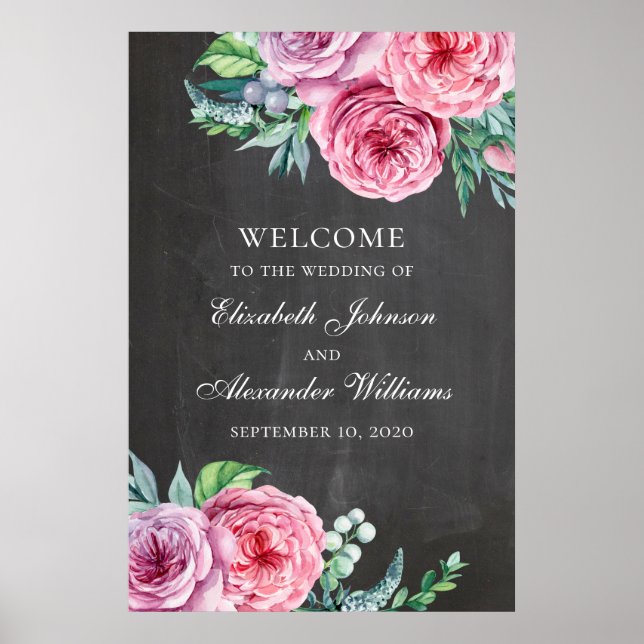 Impression de pancarte de bienvenue sur tableau no (Devant)