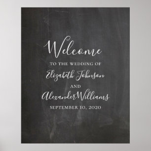 Impression de pancarte de bienvenue sur tableau no