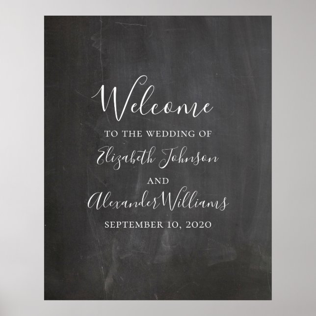 Impression de pancarte de bienvenue sur tableau no (Devant)