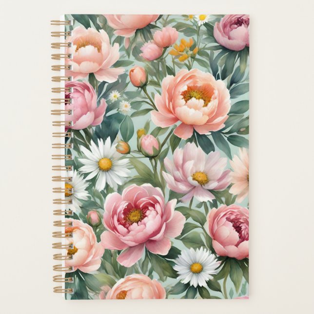 Impression de papier peint floral personnalisé (Devant)