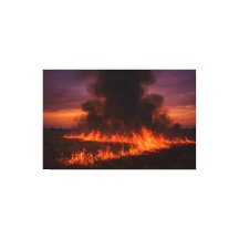 Impression de paysage texan dramatique Prairie Fir