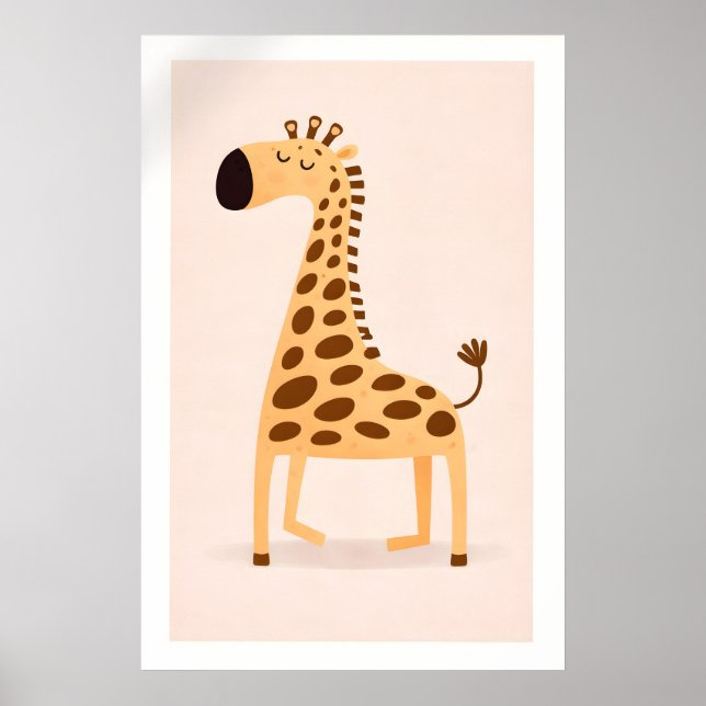 Impression de pépinière de safari de girafe, enfan (Devant)