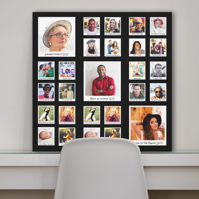 Impression de photo de famille de grand-mère en co (Créateur téléchargé)
