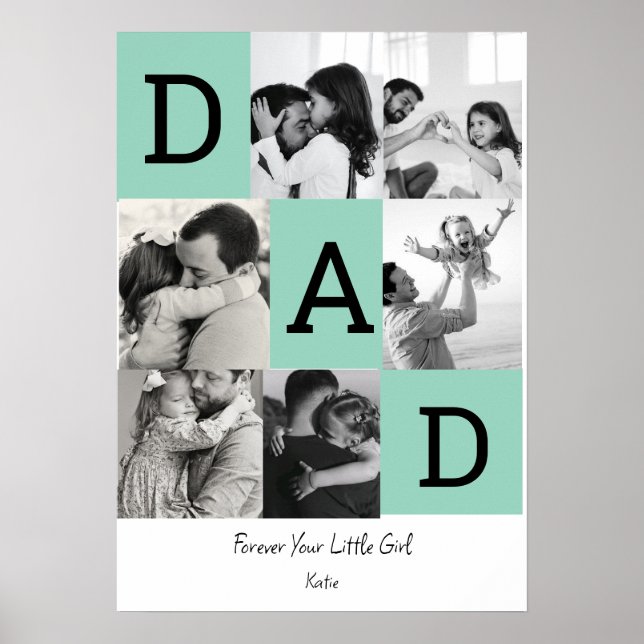 Impression de photo de papa personnalisée, cadeau  (Devant)