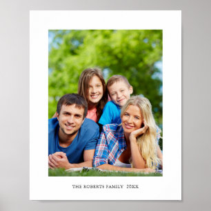 Impression de photo et nom de famille personnalisé