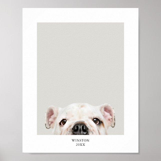 Impression de photo et nom de l'animal personnalis (Devant)