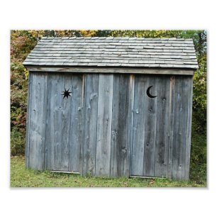 Impression de photo Outhouse en bois