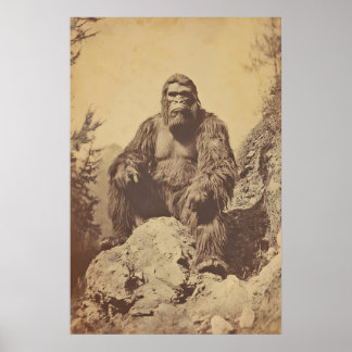 Impression de photographie de Bigfoot Art vintage