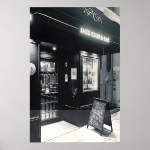Impression de photographie de club de jazz parisie