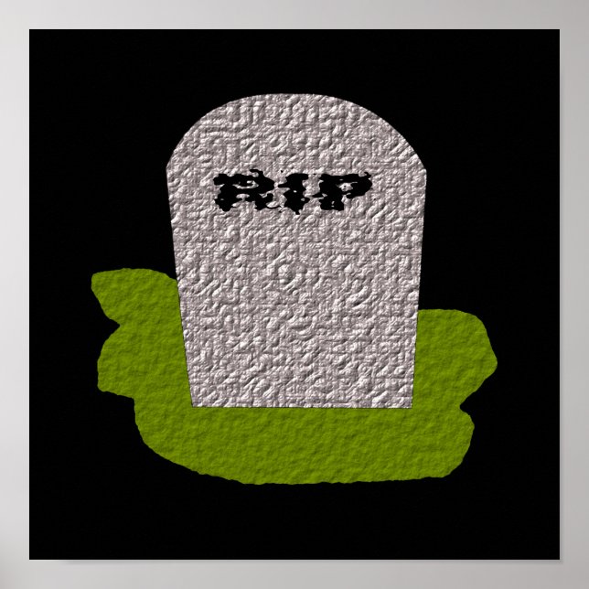 Impression de pierre tombale RIP (Devant)