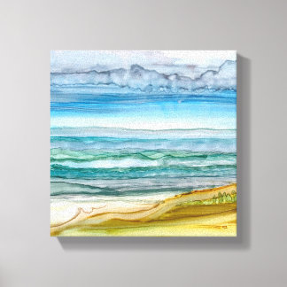 Impression de plage à l'encre d'alcool