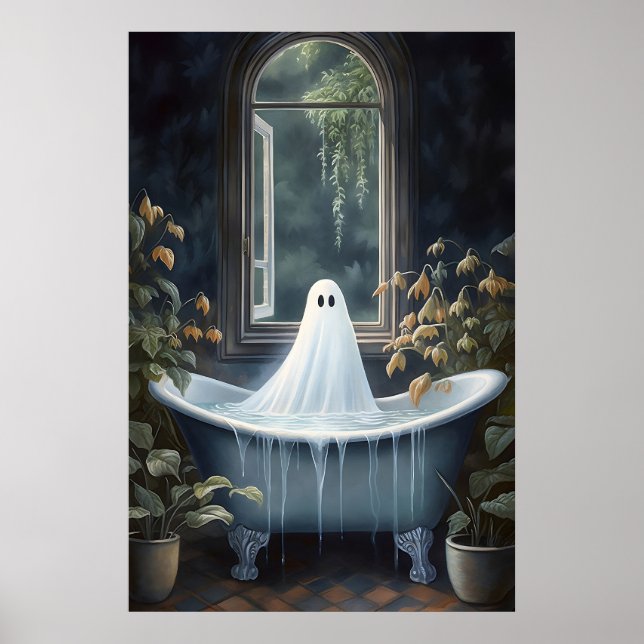 Impression de portrait de baignoire fantôme, autom (Devant)