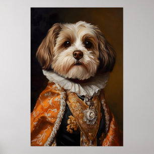 Impression de portrait de chien Havanais, Art de c