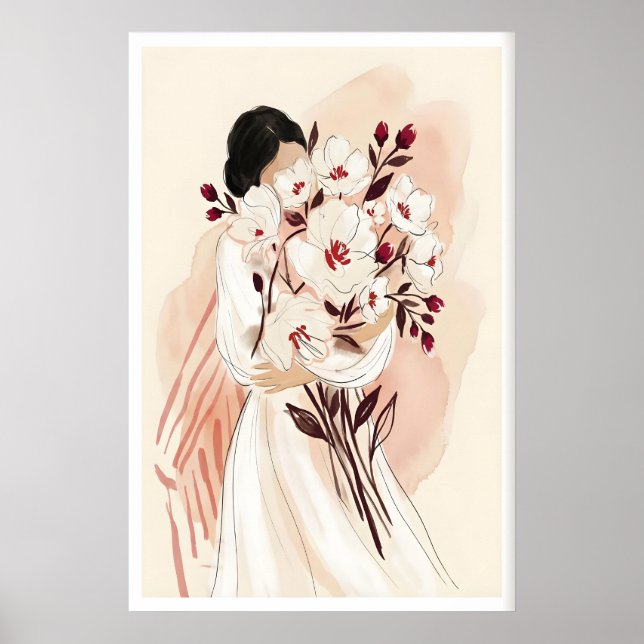 Impression de portrait floral de grandes tailles a (Devant)