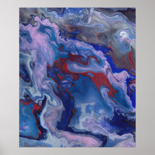 Impression de poster abstrait violet vibrant Vape