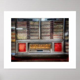 Impression de poster de jukebox