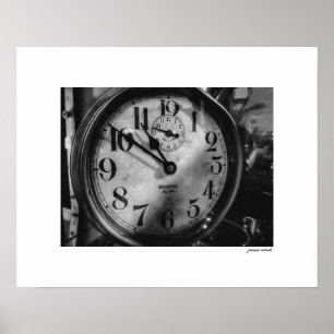 Impression de poster de l'horloge vintage Baby Ben