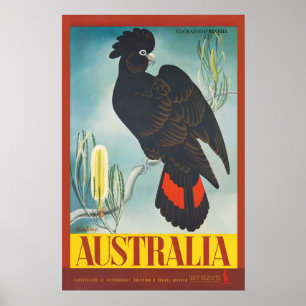Impression de poster de voyage vintage d'Australie