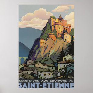 Impression de poster de voyage vintage de Saint-Ét