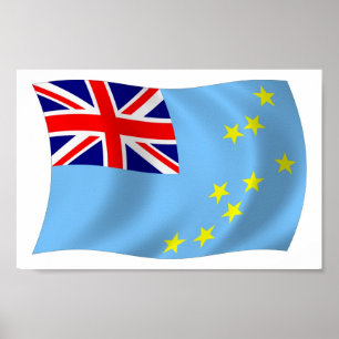 Impression de poster du drapeau de Tuvalu