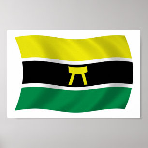 Impression de poster du drapeau du peuple Ashanti