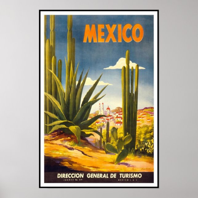 Impression de poster vintage Mexique (Devant)