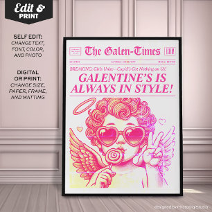 Impression de presse tendance, Galentines personna