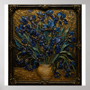Impression de relief artistique Iris de Van Gogh  