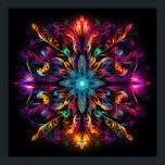 impression de réseau tribal multicolore fluorescen<br><div class="desc">impression de réseau tribal multicolore fluorescent</div>