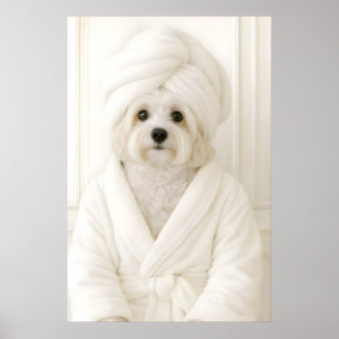 Impression de salle de bain amusante Havanese, Hav
