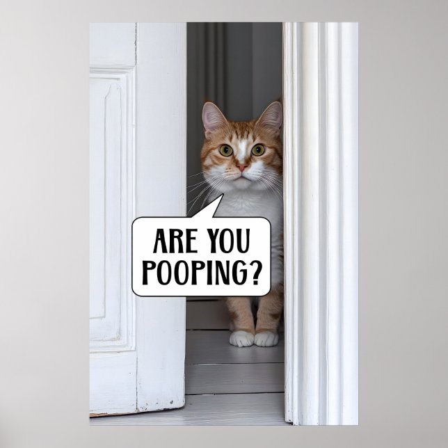 Impression de salle de bain de chat drôle Toilette (Devant)