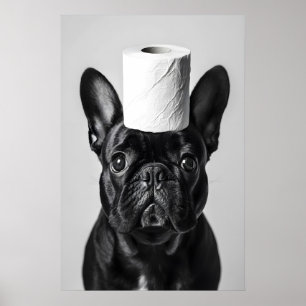 Impression de salle de bain drôle de Bouledogue Fr