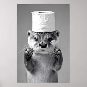 Impression de salle de bain papier toilette Loutre