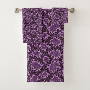 Impression de serpent violet