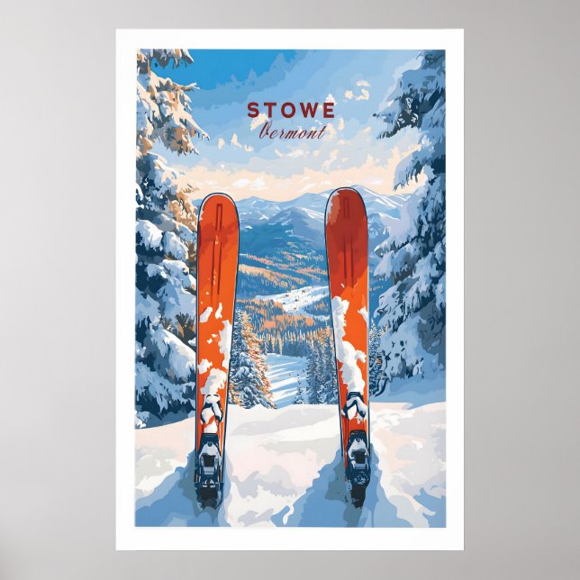 Impression de ski à Stowe Vermont 1 (Devant)