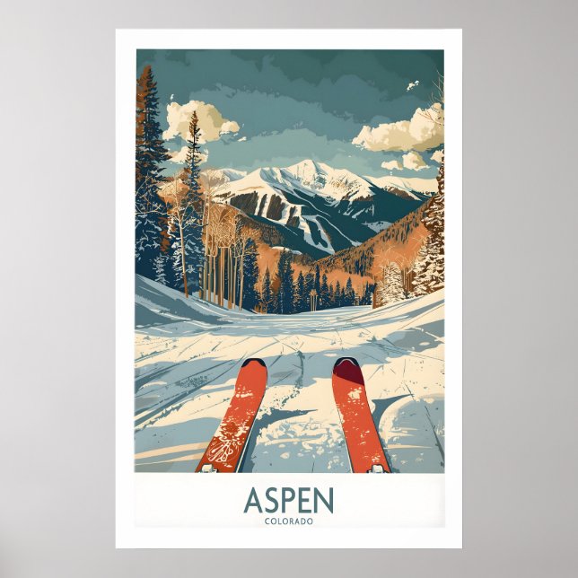 Impression de ski Aspen - Colorado 1 (Devant)