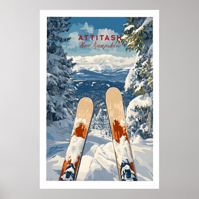 Impression de ski Attitash New Hampshire 1 (Devant)