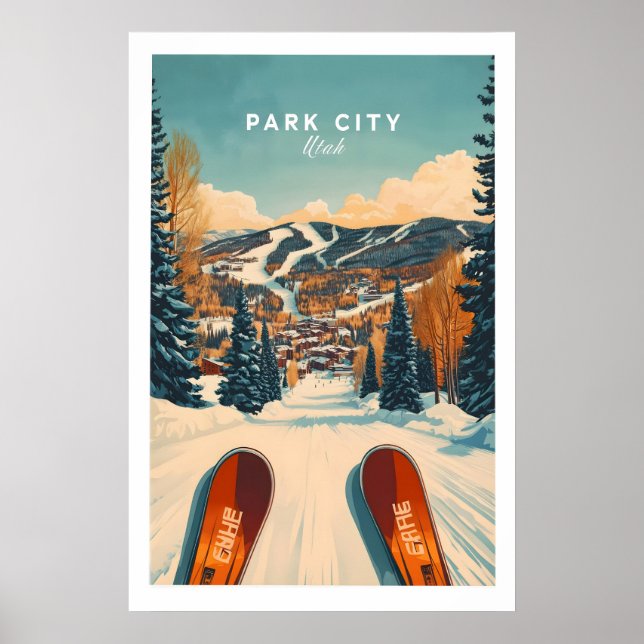 Impression de ski Park City Utah Sports d'hiver 1 (Devant)