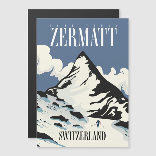 Impression de ski Zermatt Suisse (Devant / Derrière)