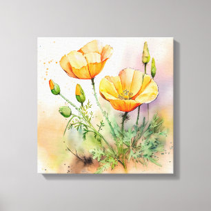 Impression de toile à étirement floral