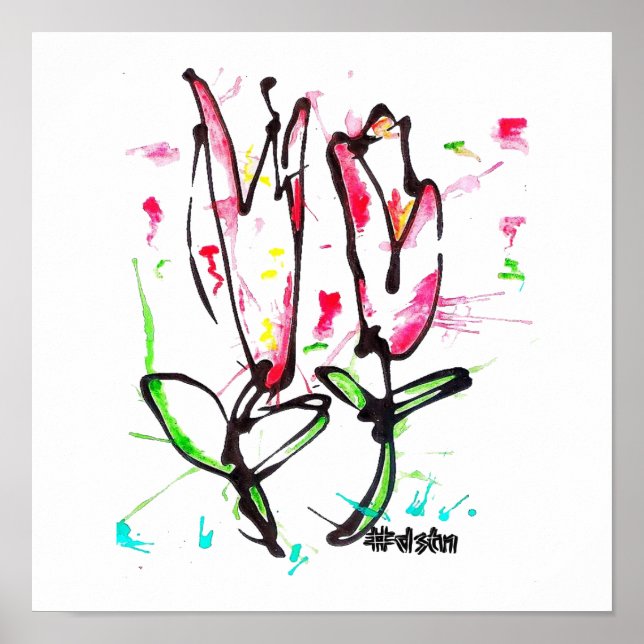 Impression de toile Abstraite (Devant)