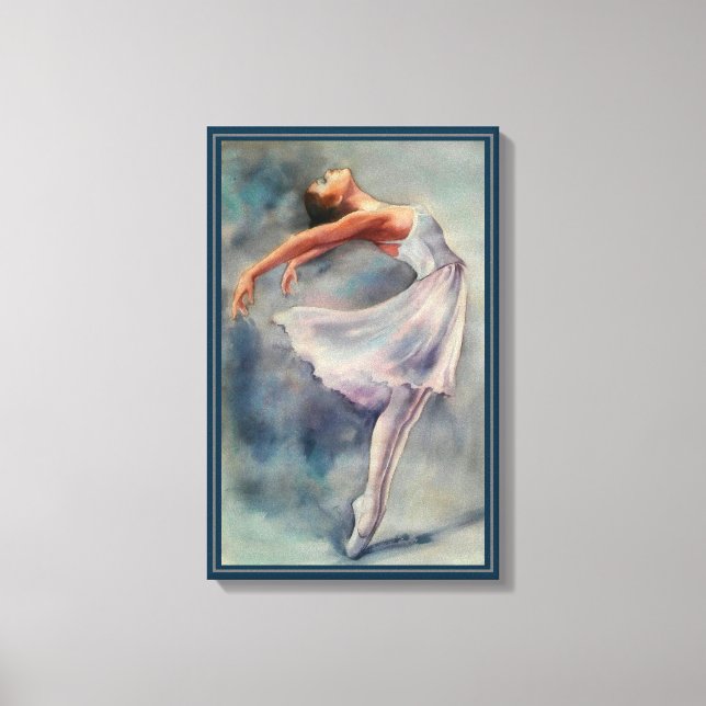 Impression de toile - Aquarelles Ballerina (Recto)