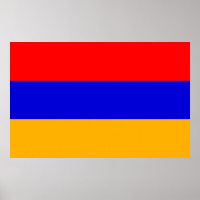 Impression de toile avec Drapeau d'Arménie (Devant)